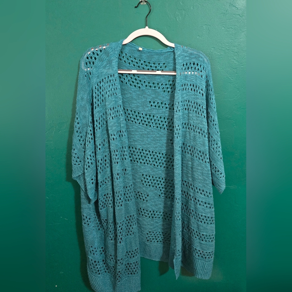Open Crochet Cardigan